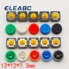 20PCS Tactile Push Button Switch Momentary 12*12*7.3MM Micro switch button + (20PCS 5 colors Tact Cap) ► Photo 1/4
