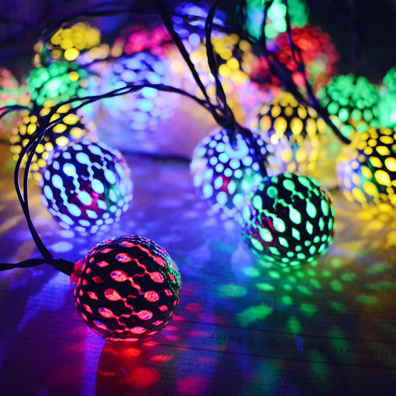 String Light-Moroccan ball (10)