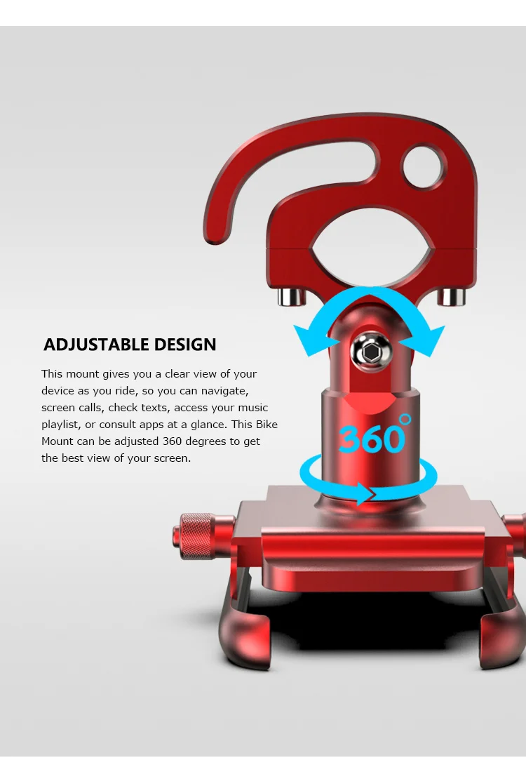Discount Aluminum Adjustable Universal Motorcycle Bicycle Bike Handlebar Mobile Cell Phone Holder Mount Carrier Stand Support 5 Discount Aluminum Adjustable Universal Motorcycle Bicycle Bike Handlebar Mobile Cell Phone Holder Mount Carrier Stand Support 5