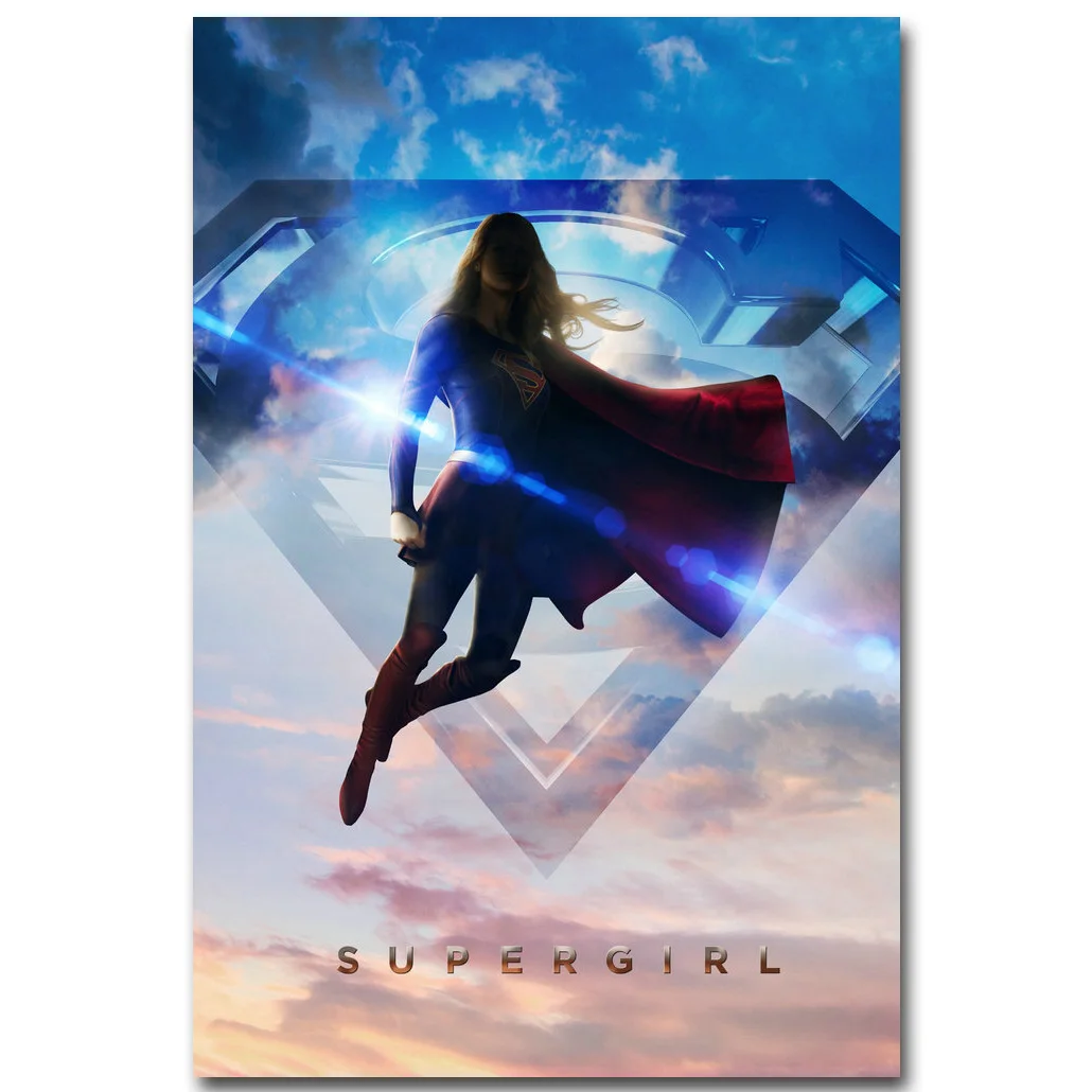 

Supergirl Superhero Art Silk Fabric Poster Print 13x20 24x36inch New TV Series Pictures for Living Room Wall Decoration 11