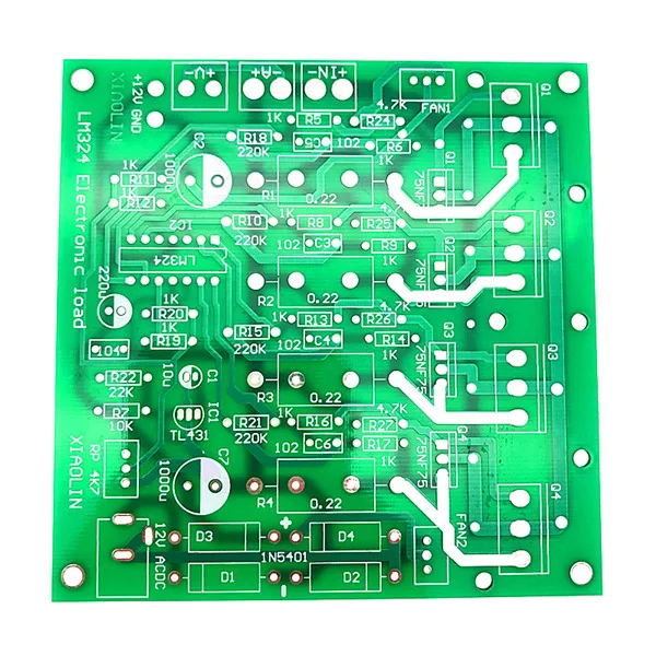 Электронный тестер нагрузки Мощность 150W 15V 0-10A/72V2A LM324 простой электронная нагрузка