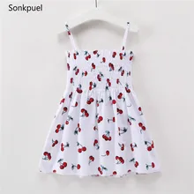 Платье для девочек; От 1 до 7 лет; летняя детская одежда; Детские платья без рукавов; Хлопковое платье принцессы; праздничная одежда для маленьких девочек на день рождения