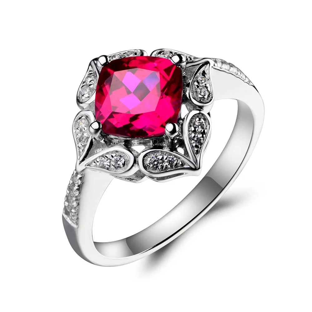 Женское Винтажное кольцо с красными камнями|ring 925|ring forrings for women |