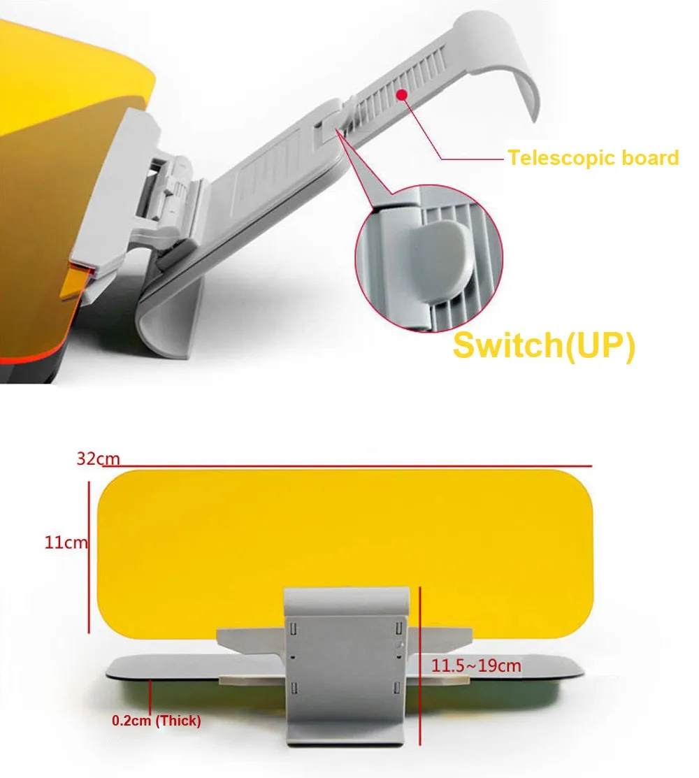 Авто тени солнечный день и ночь 2в1 предотвращает ослепляющие антибликовые очки солнцезащитные очки зеркальные защитные очки стекло зрения