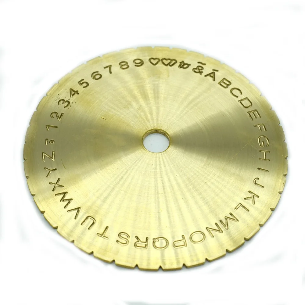

Jewellers Tool Letter Type Dial Font Disc For Inside Ring Engraving Machine