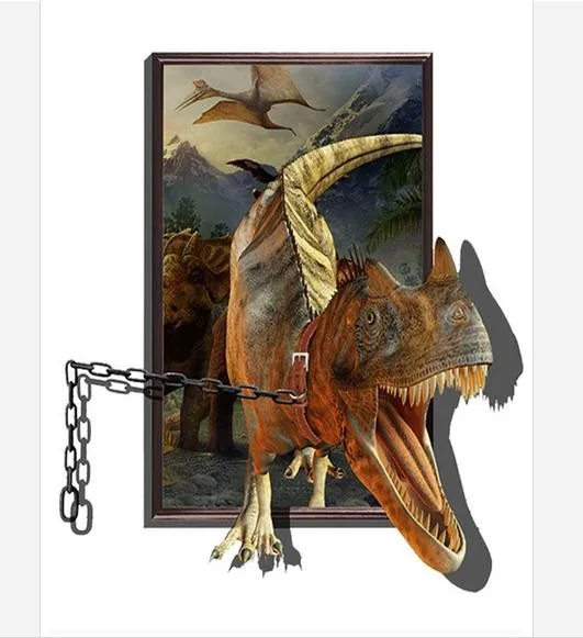 Пользовательские 3d обои 3d настенные фрески обои 3d стерео крыльцо коридор фотообои обои с динозаврами украшения дома