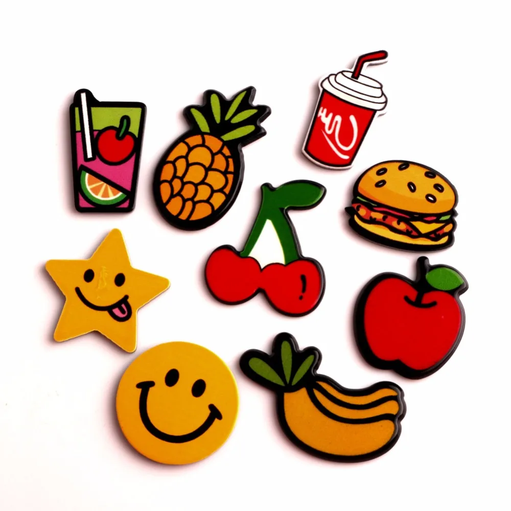 

20Pcs Acrylic Fruit Food Decoration Crafts Kawaii Cute Flatback Cabochon Embellishments For Scrapbooking DIY Accessories