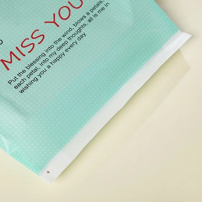 50 шт. классические пластиковые сумки портативные подарочные DIY MISS YOU тоут милая