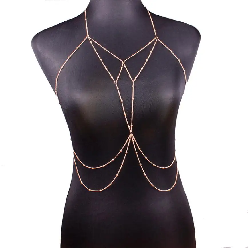 Fashion women Body Jewelry metal Women Party Body Chain Jewelry Waist Gold sliver