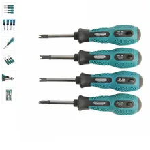 GTBL PENGGONG 4 шт. отвертка Sett отвертка Биты U Вилка Тип магнитные прорези отвертка Многофункциональный ручной набор инструментов