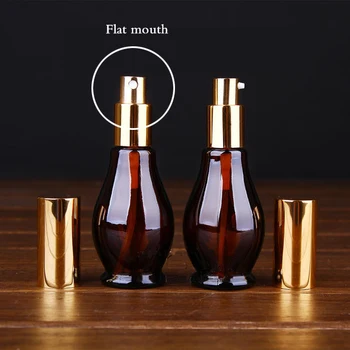 

30ml Flat mouth Perfume spray pressure bottle.gourd glass spray bottle,Essential oil Perfume Flower water packing 100pcs/lot