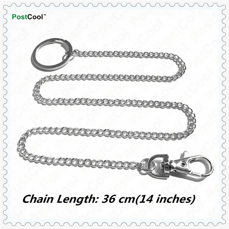 DKeyring36CM PostCool 18 различных стилей держатель для ключей 1" 16" 1" 20" металлический кошелек цепи ремней джинсовый брелок для ключей анти-Потеря - Цвет: DKeyring36CM
