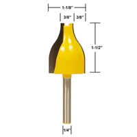 לעיבוד עץ 1PC מוגבה נתב אנכי לוח Bit-בינוני ogee-1/4 אינץ Shank דל סכין הניגרת קאטר שֶׁגֶם קאטר לעיבוד עץ מדי (2)