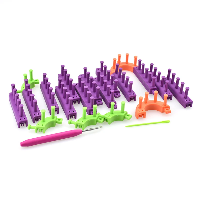 Multifunction Scarf Knitting Machine Knitting Loom DIY Child Educational Knitting Woven Scarves Hats Socks Set Children Tools  (6)