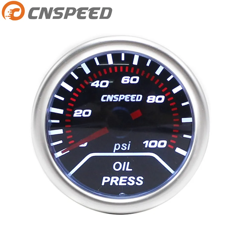 Free shipping CNSPEED Auto Oil press gauge 2"(52mm) Oil pressure gauge