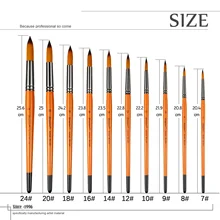 Художественная акварель в порошке с круглой головкой, двухцветная нейлоновая кисть набросок, многофункциональная профессиональная краска, отдельная упаковка