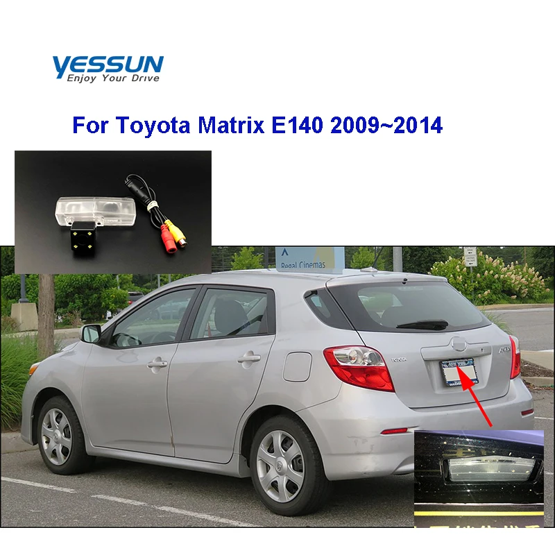Yessun Car Rear View Camera For Toyota Matrix E140 2009~2014 HD Night Vision backup camera/license plate camera/camera shell kit |