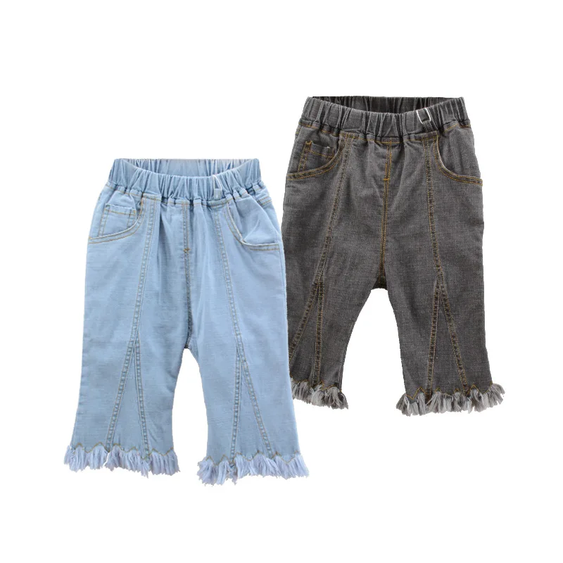  2019 Children Pants Girl Clothes Baby Girls Jeans For Kids Fashion Kids Trousers Summer Autumn Chil