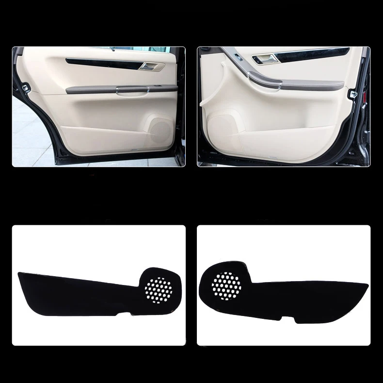 

4pcs Fabric Door Protection Mats Anti-kick Decorative Pads For Benz R-class