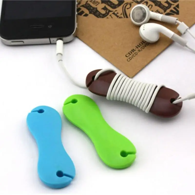 

Plastic Cable Organizer Earphone Line Winder Fishbone Cable Holders Headphone Organizers Wires Winding Holder Random Color