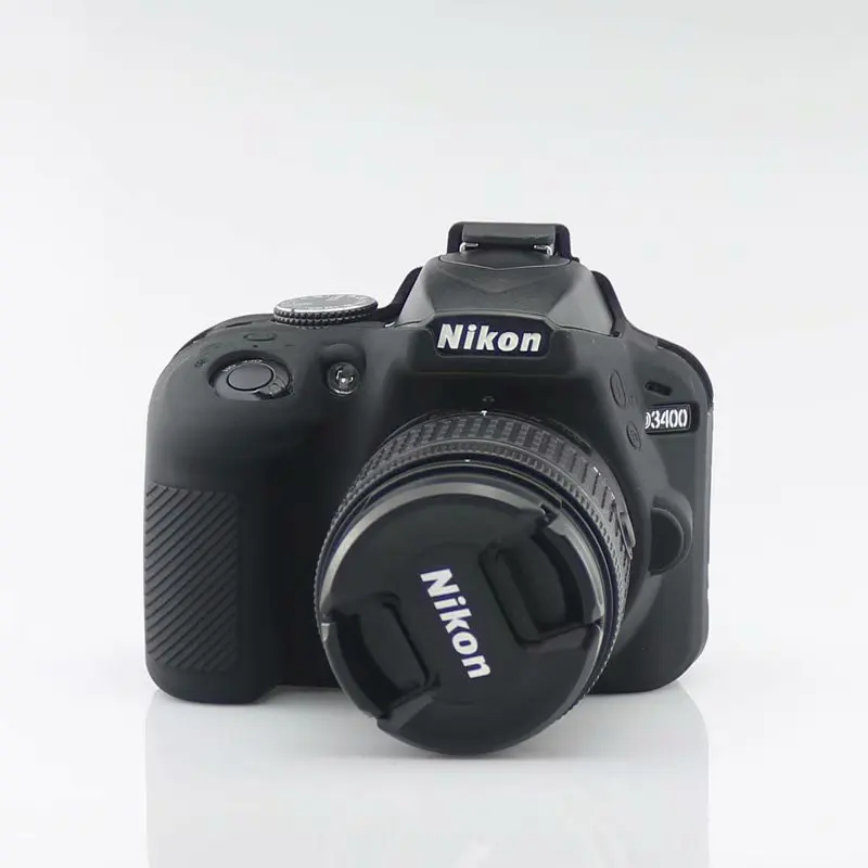 Силиконовая кожа брони Корпус Крышка корпуса протектор для Nikon D3400 корпуса DSLR Камера только в том случае