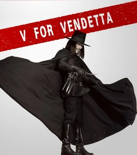 V for Vendetta, cape, for, gloves, hat, hugo, knife, mask, movie