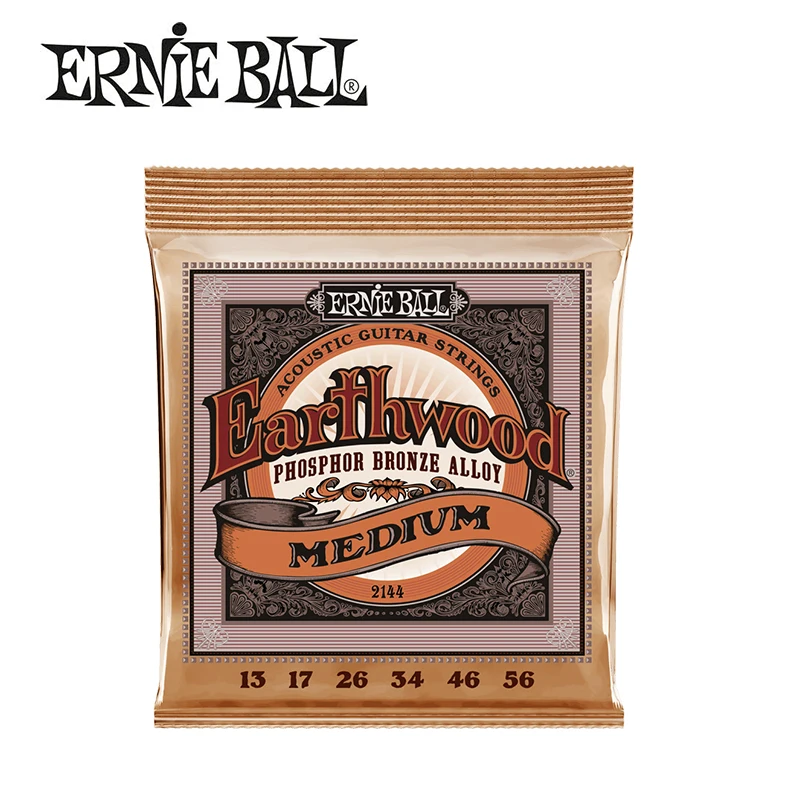 Оригинальные струны Ernie Ball 2148 2146 2144 из фосфорного бронзового сплава Earthwood для