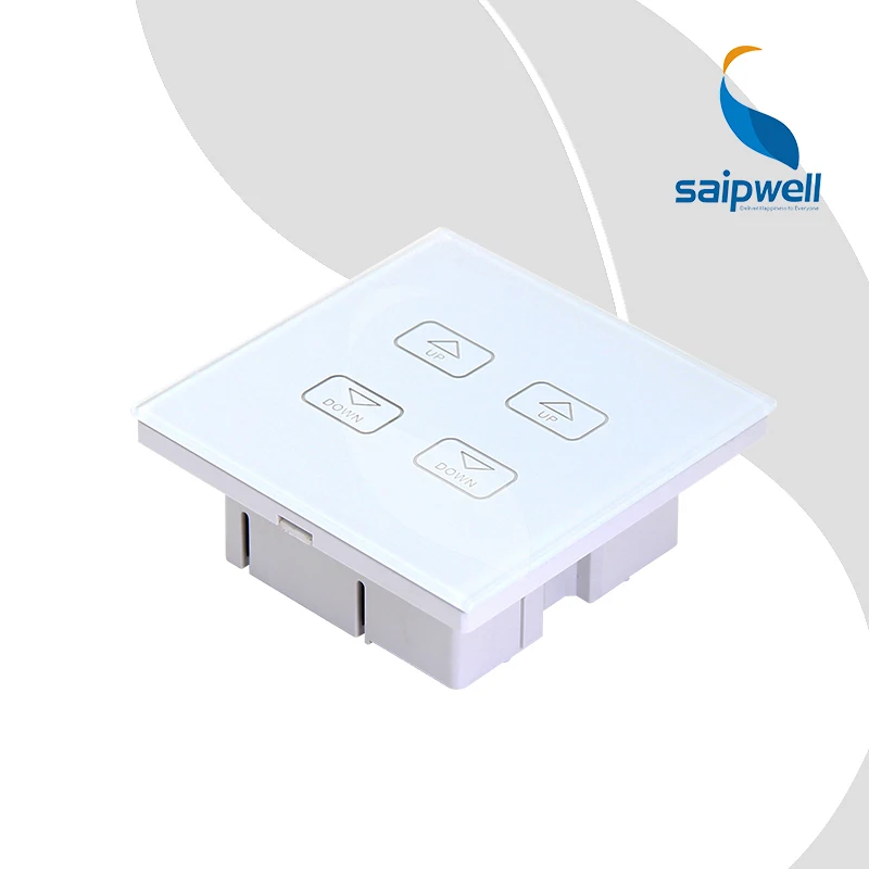 

85VAC-250VAC Touching Screen Dimmer Switch,One 4 Way Learning Type White Mounted Panel Dimmer SPT-SM-1DM4
