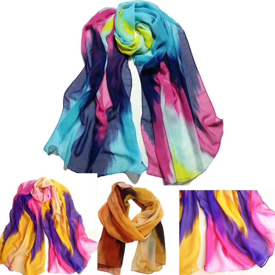 

scarf stole fashion 2018 coat women scarves for women Fashion Chinese Ink Style Wrap Lady Shawl Chiffon PAUG7