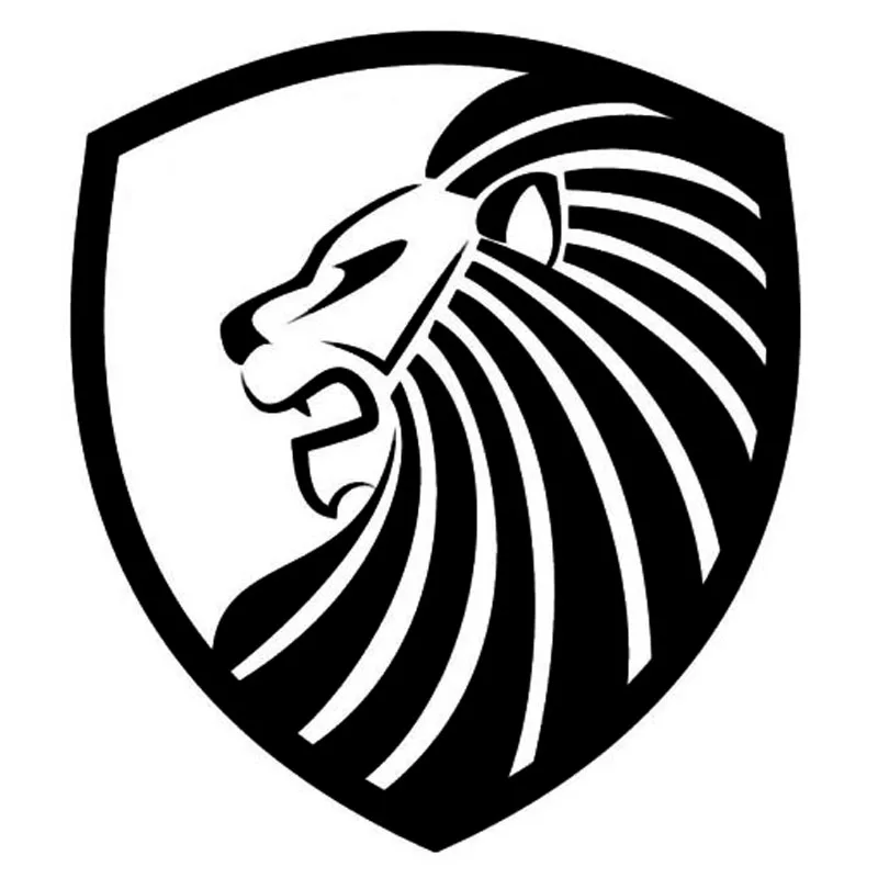 Personality Design Lion Shield Vinyl Car Styling Amazing