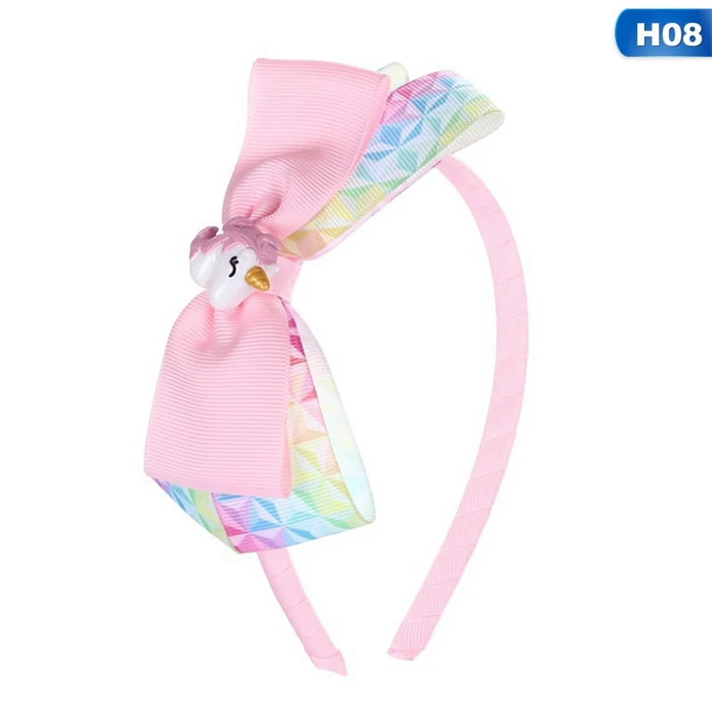 Plush Unicorn Headband with Rainbow Ribbon Costume Accessory
