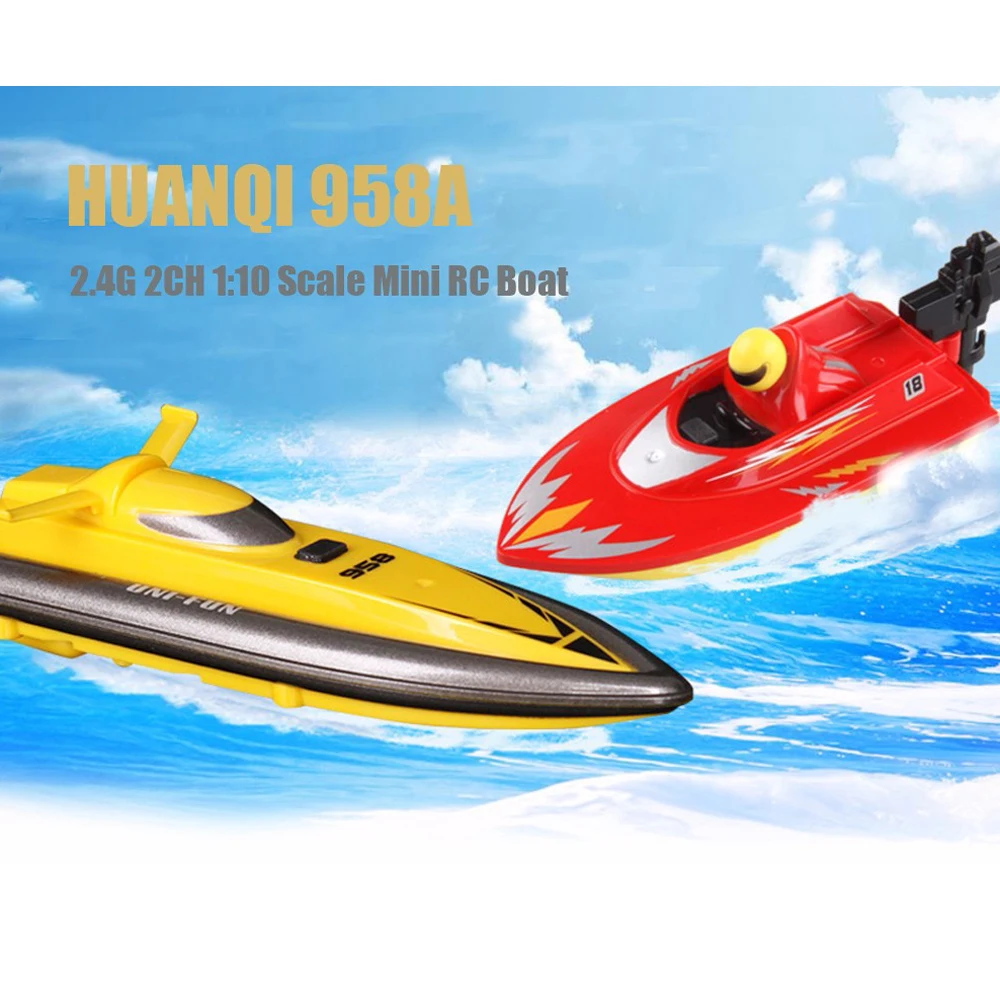 Новинка Мини Радио пульт дистанционного управления 2,4G 4CH Модель RC Лодки barco de pesca водные подарки для детей