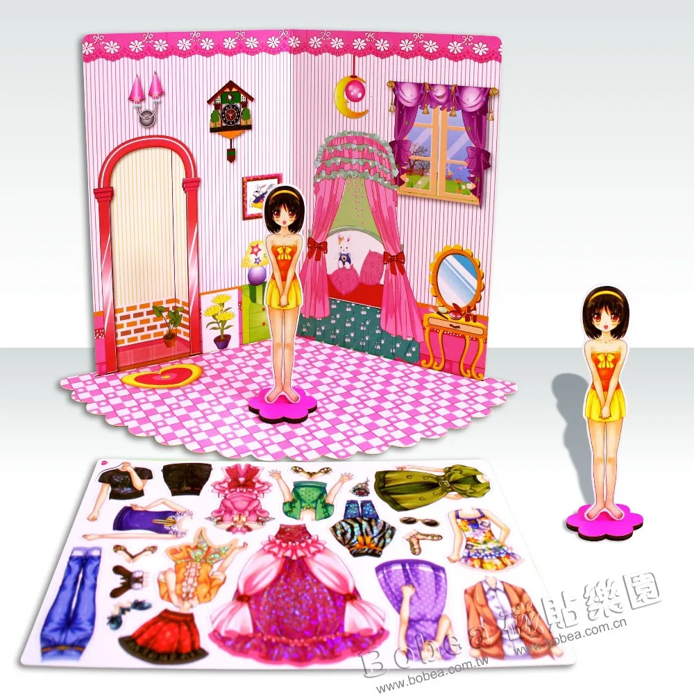 Bobea Happy Family Dress Up Game bedroom room children's toys Game Box Kids