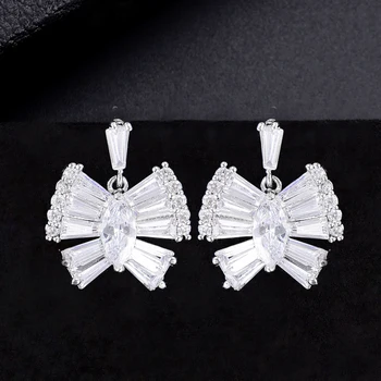 

GODKI Trendy Cubic Zirconia Butterfly Crystal Statement Drop Earrings for Women Fashion Jewelry Wedding Bridal Brincos Femme