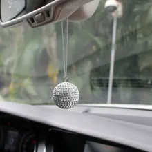 Алмазный шар автомобильный кулон кристалл дрель шар украшения автомобиля подвеска для зеркала заднего вида высококлассные дамские подвесные ювелирные изделия Авто Поставки