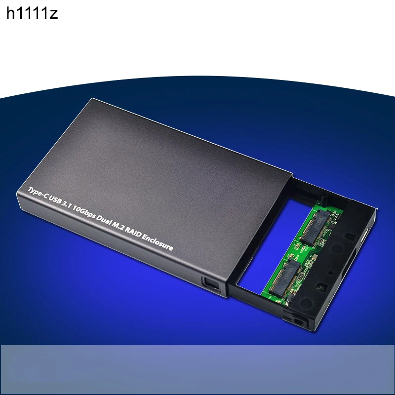 NEW Type-C to M2 NGFF Dual SSD Interface Enclosure