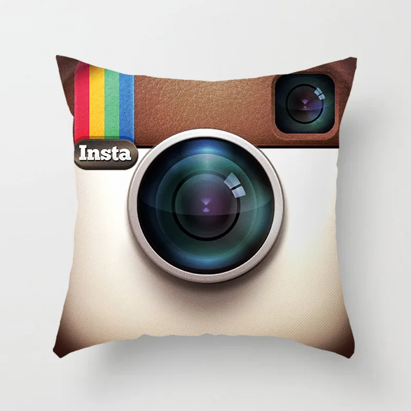 BLRISUP Social медиа Наволочка Чехол Facebook/Twitter/YouTube/Snapchat/Inst логотип Чехол для подушки из полиэстера наволочка для домашнего декора