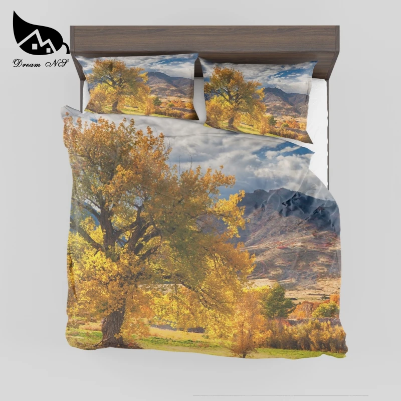 

Dream NS Warm Bedding Set Bedroom Suite Simple Supplies Set Bed Sheet Pillow Simple Modern Bedroom Suite Scenery Bedding