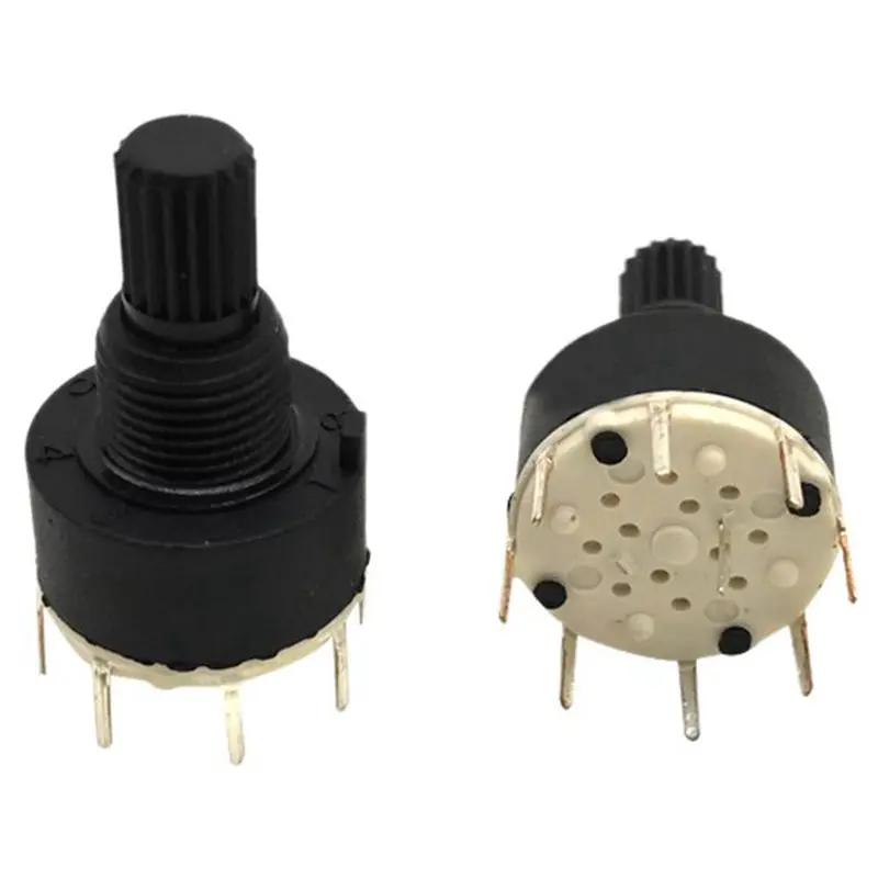 

1 pcs black plastic band switch SR16 switch 1 knife 5 stalls rotary switch 3.2*1.6*1.6cm