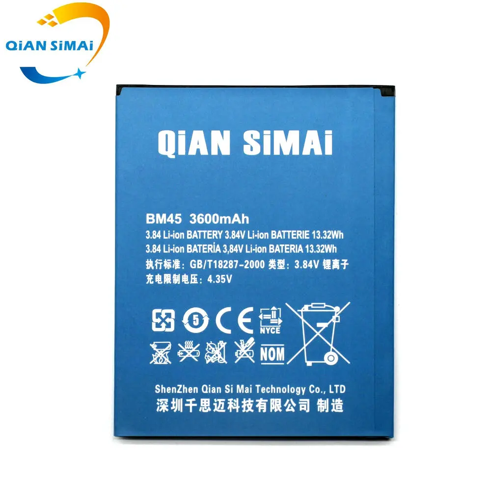 New 3600mAh BM45 BM 45 battery For Xiaomi Redmi Note 2 /Hongmi Note 2 Phone 100% High quality