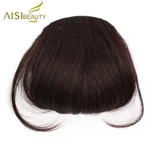 AISI BEAUTY синтетические челки натуральный коричневый блондин черный поддельные пристегиваемая челка в челке для женщин тупой наращивание волос фляза волос