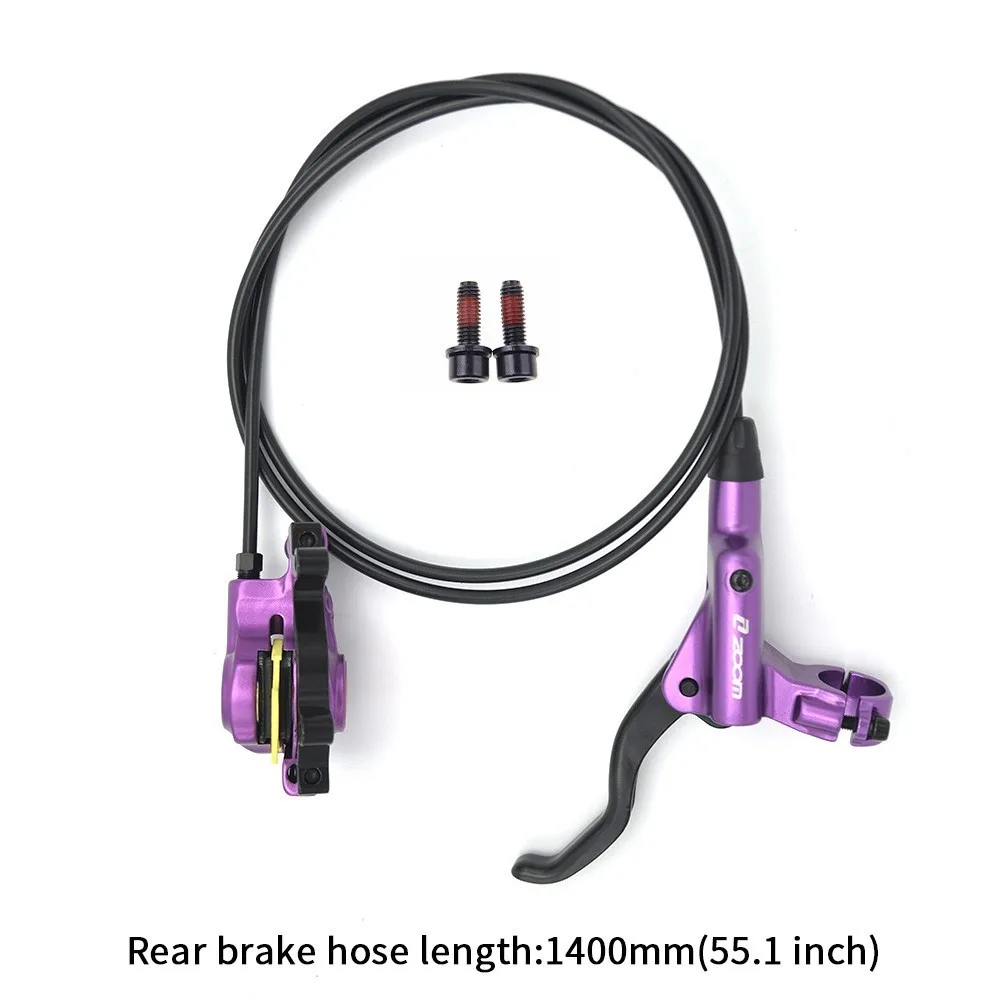 Zoom Hb 875 гидравлический дисковый тормозной рычаг передний 800/задний 1400 мм для горного велосипеда Mtb дисковый тормозной зажим тормозные колодки - Цвет: Rear Brake