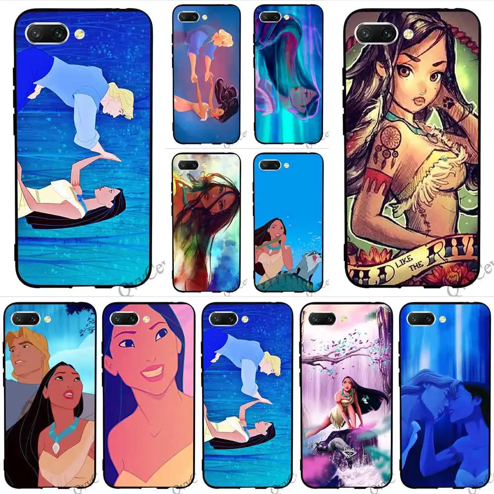

Hybrid Pocahontas Phone Cover for Huawei Honor 9 Case 8 Lite 10 6A 7A Pro 7X 7C Y6 Prime Nova 3 3i Cases Back