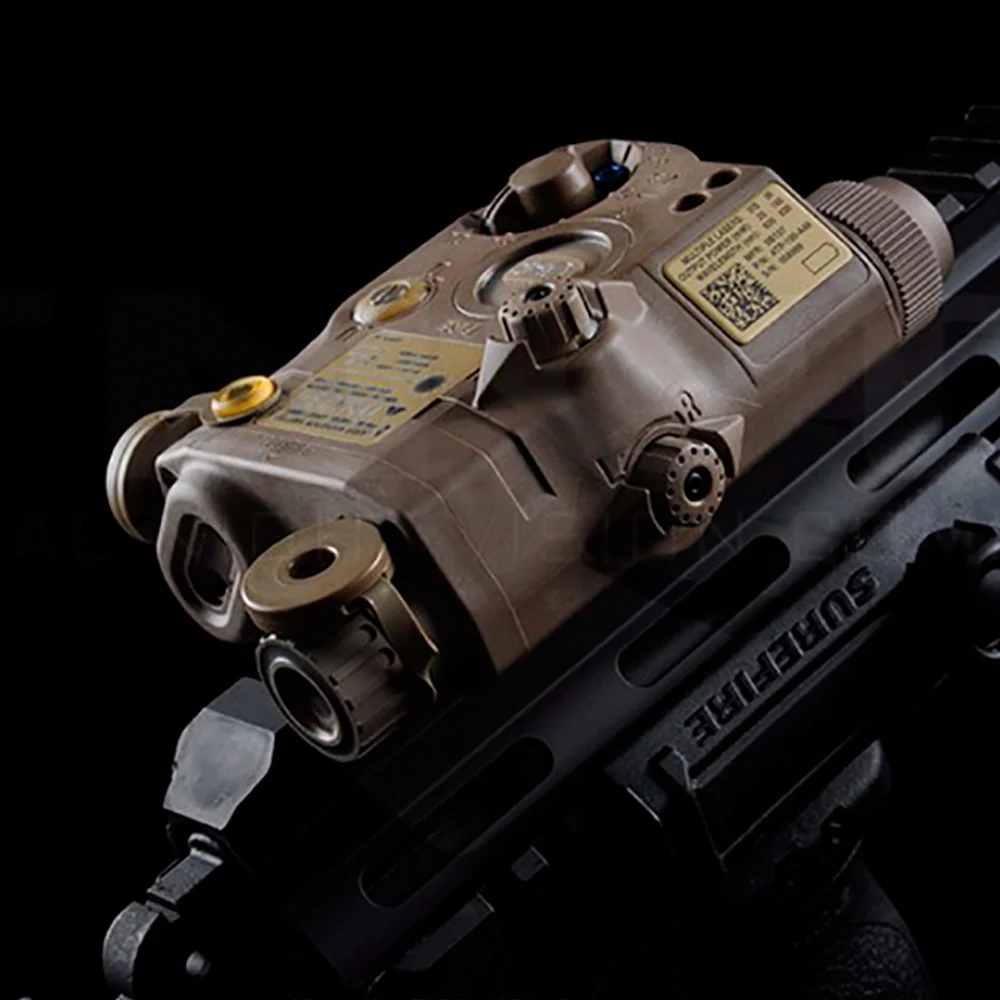 WIPSON Airsoft Flashlight SF PEQ LA 5C UHP Green and IR Laser Tactical