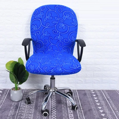 Индивидуальные офисные кресла удобные чехлы для сидений чехлы для компьютерных стульев съемные эластичные вращающиеся чехлы для стульев - Цвет: 15