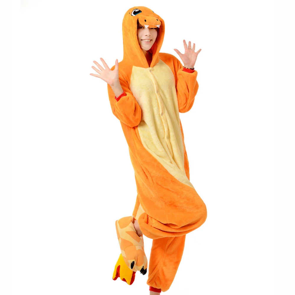 Christmas Pokemon Charmander Unisex Kigurumi Adult Animal Cosplay Costume Pajam