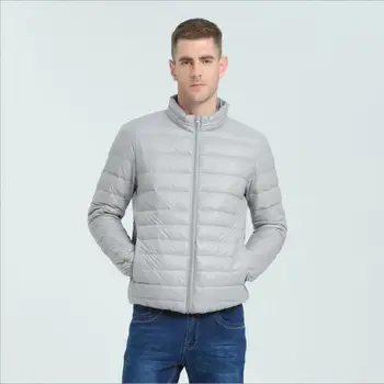 

Autumn Winter New Male Casual Ultralight Light Jackets Coat Fashion Men Lightweight Thin 90% White Duck Down Jacket Outwear