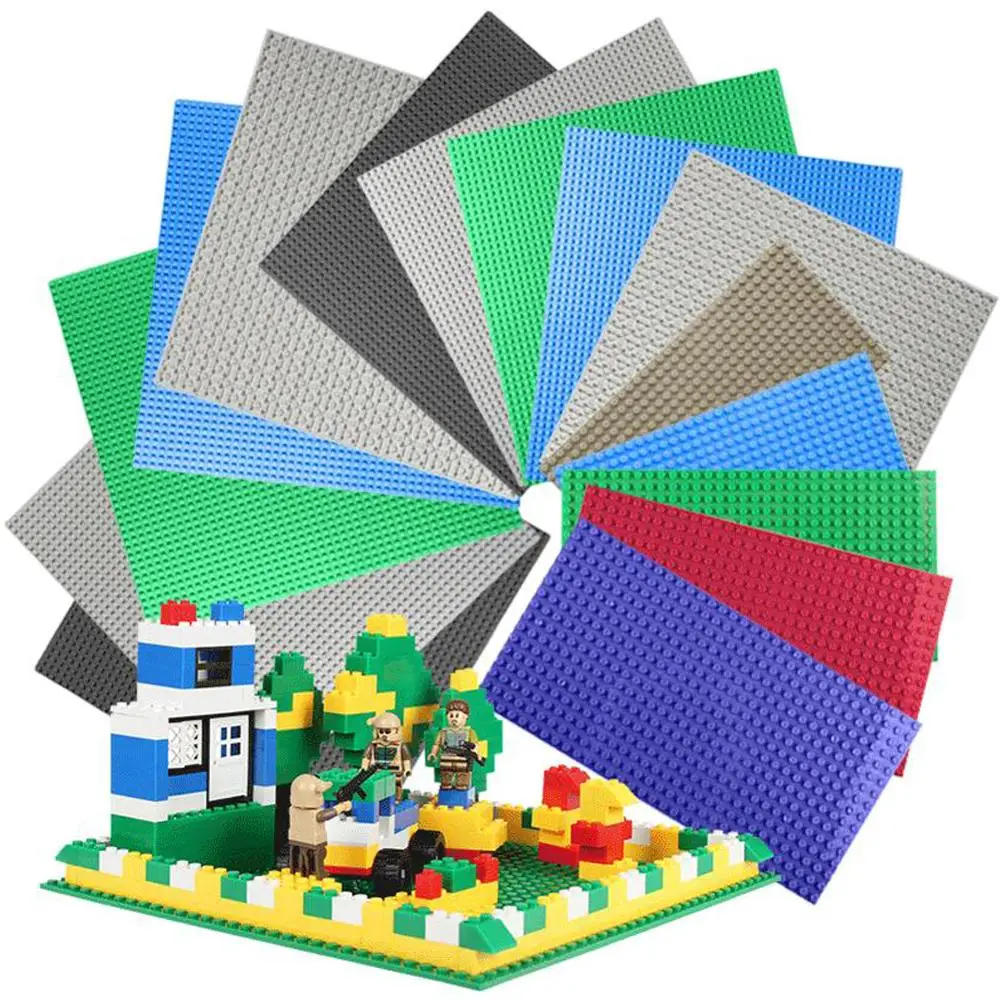 

5 Colors 16*16 32*32 16*32 Dots Base Plate for Small Bricks Baseplate Board Building Blocks Compatible With legoedings