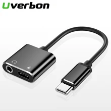 Тип C аудио адаптер тип-c до 3,5 мм, AUX, разъем для зарядки наушников конвертер сплиттер адаптер USB C кабель для huawei Xiaomi Redmi