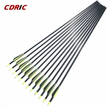 6/12/24 шт. 32''Fiberglass стрелка OD 7,9 мм позвоночника 700 со сменными стрелы изогнутый лук стрельба из лука охота